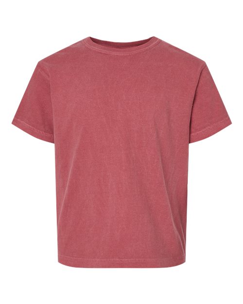 Youth Garment-Dyed T-Shirt - Crimson