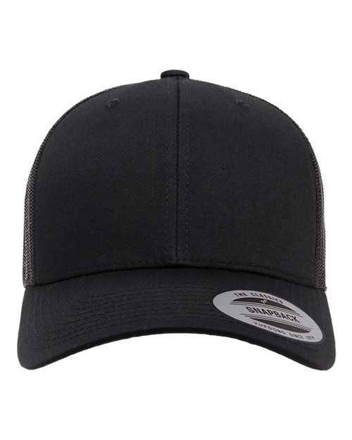 Retro Trucker Hat - Black