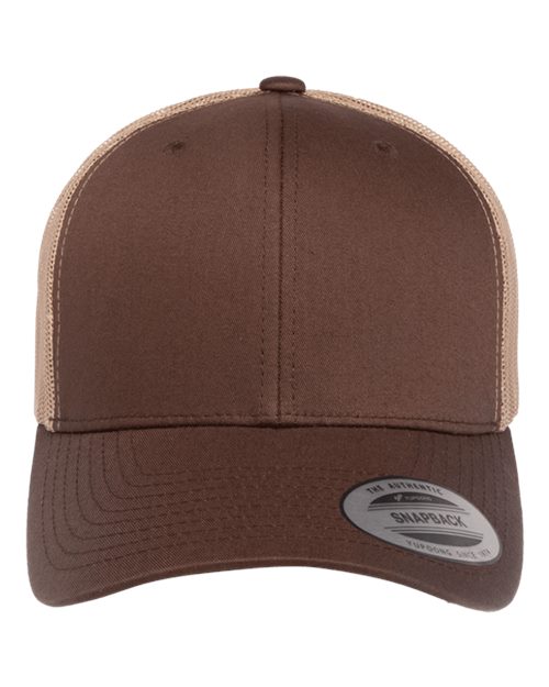 Retro Trucker Hat - Brown/ Khaki