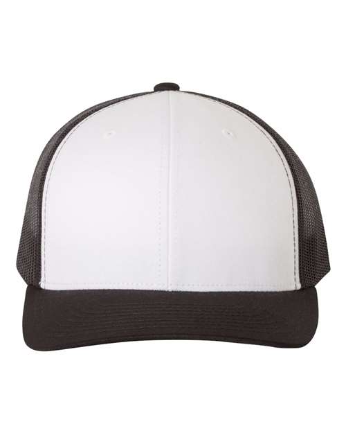 Retro Trucker Hat - Black/ White/ Black