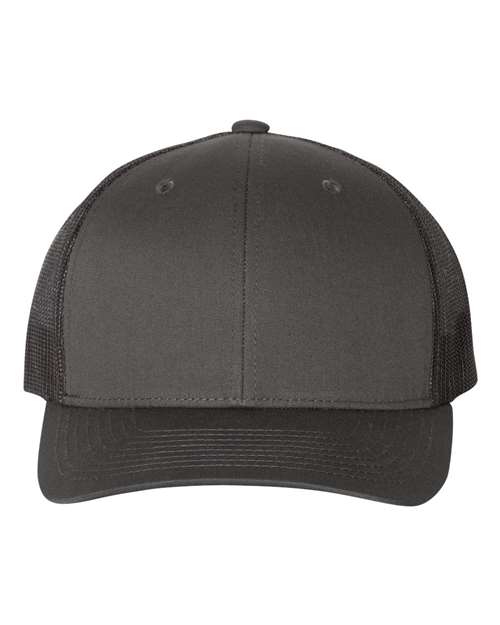Retro Trucker Hat - Charcoal/ Black