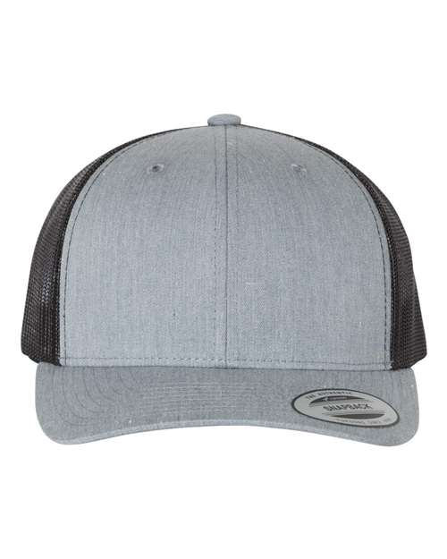 Retro Trucker Hat - Heather Grey/ Black