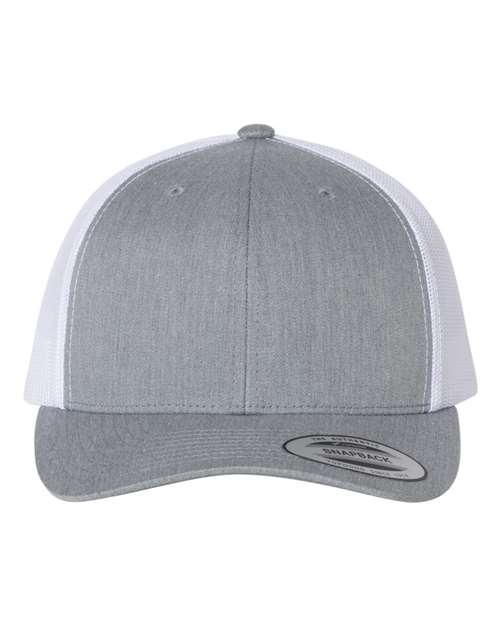 Retro Trucker Hat - Heather Grey/ White