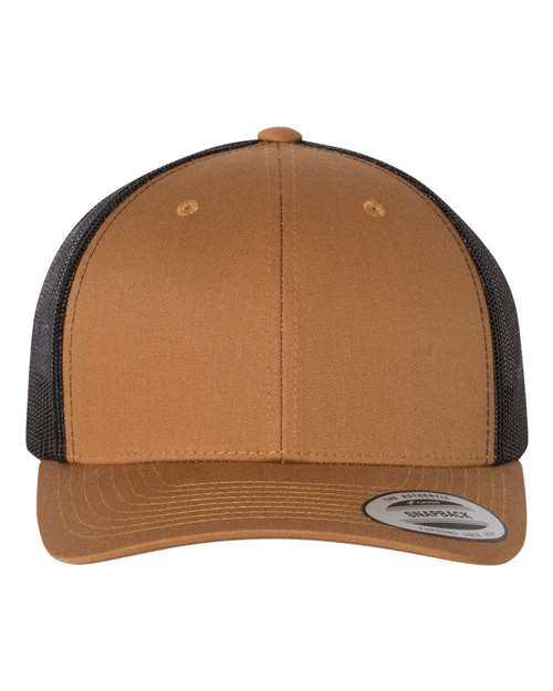 Retro Trucker Hat - Caramel/ Black