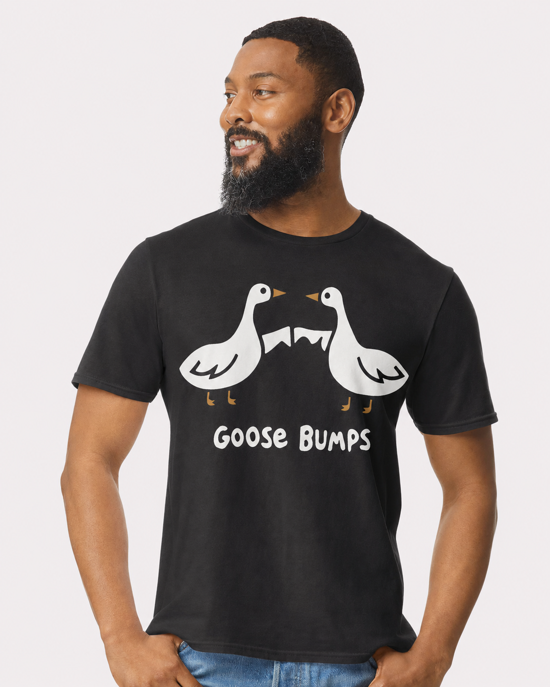Goose Bumps Black Graphic Tee