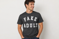 Fake Adult Funny Graphic T-Shirt